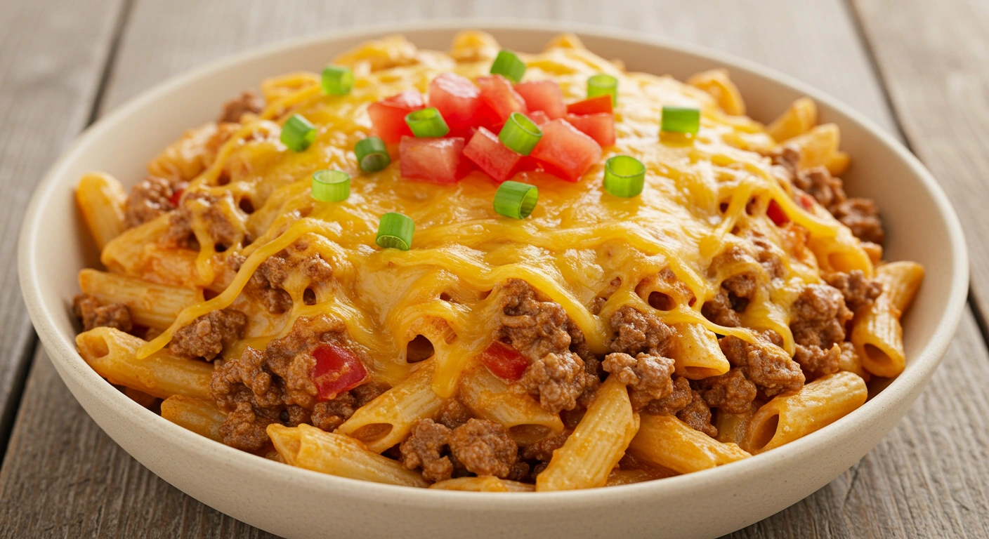 Cheesy Taco Pasta